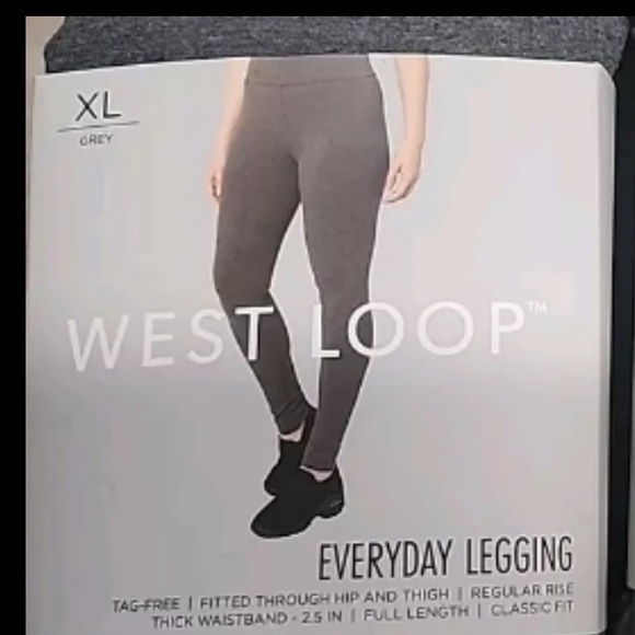 Westend Women's XL Leggings Grey cotton ankle length NEW - Picture 11 of 12